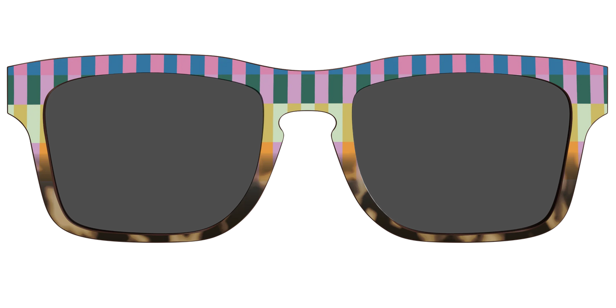 The Polarized Summer Stripes Tortoise Sun Top