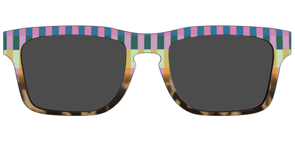 The Polarized Summer Stripes Tortoise Sun Top