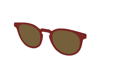 The Polarized Burgundy Sun Top