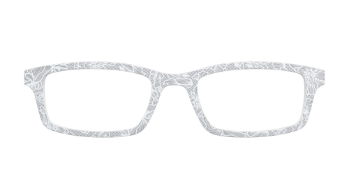 The Pale Gray Floral Lace