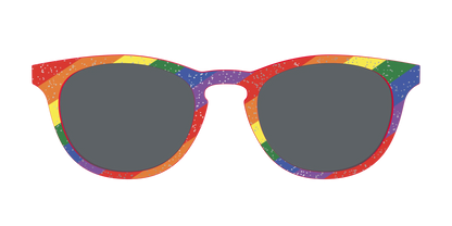 The Polarized Traditional Pride Flag Glitter Sun Top