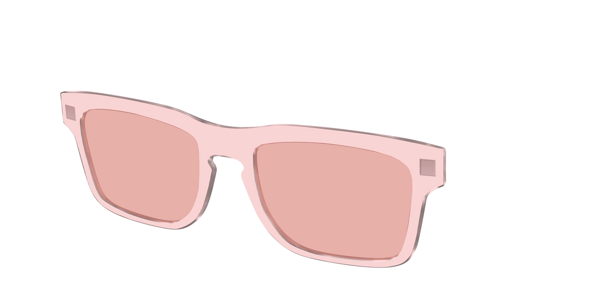 The Pink Crystal With Coral Pink Lens