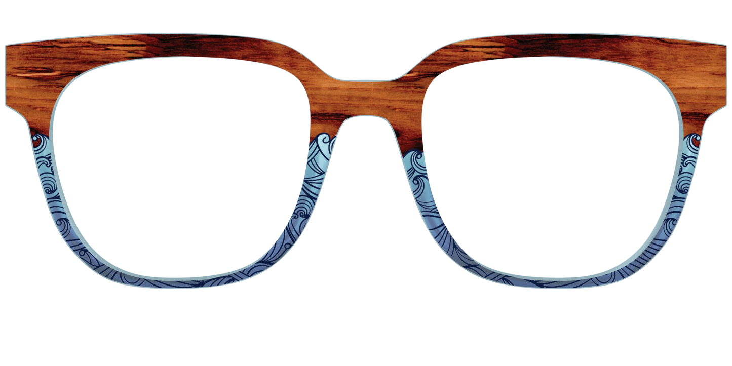The Blue Wood Waves Crystal