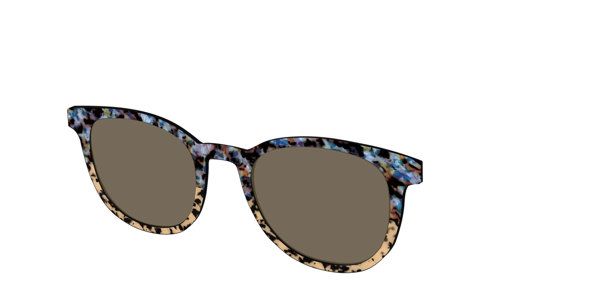 The Polarized Oasis Tortoise Split Sun Top