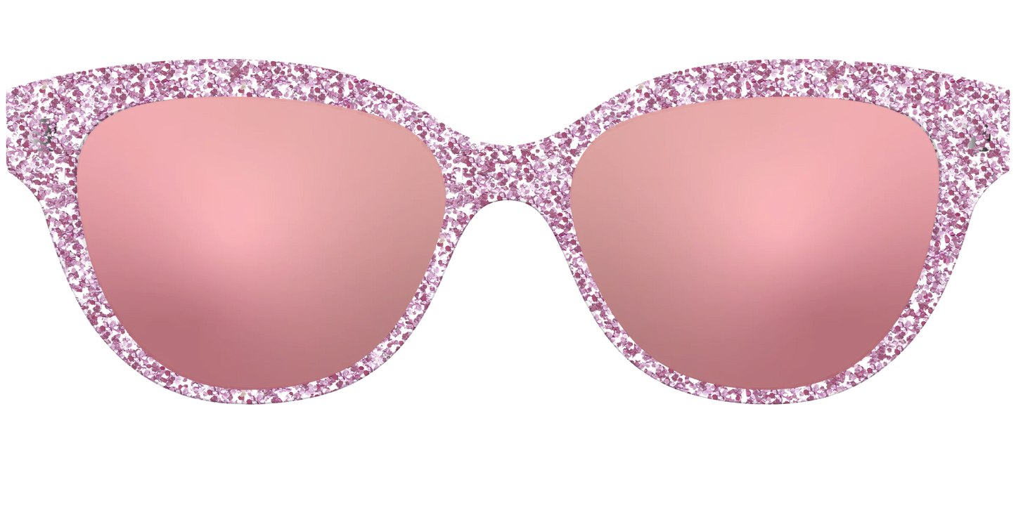 The Polarized Rose Gold Sparkle Sun Top