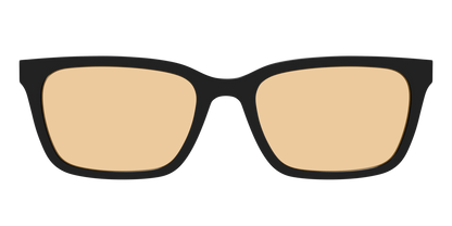 The Black With Umber Brown Lens