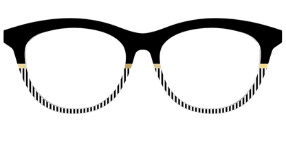 The Chic Stripes Crystal with Gold Foil