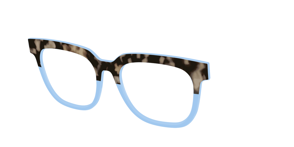 The Denim Tortoise Crystal Split